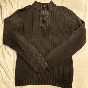 Solaris Ribbed quarter-Zip sweater